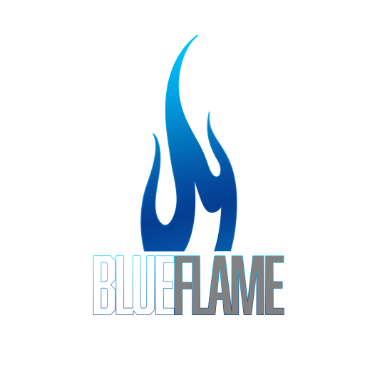 logo blue flame
